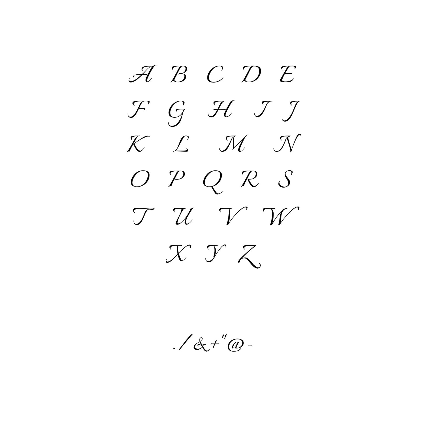 One-Initial Crystal Ring