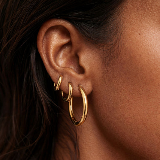 Thick Hoop Earrings